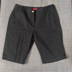 Charter Club Black and White Polka Dot Women's Bermudas Sz 10